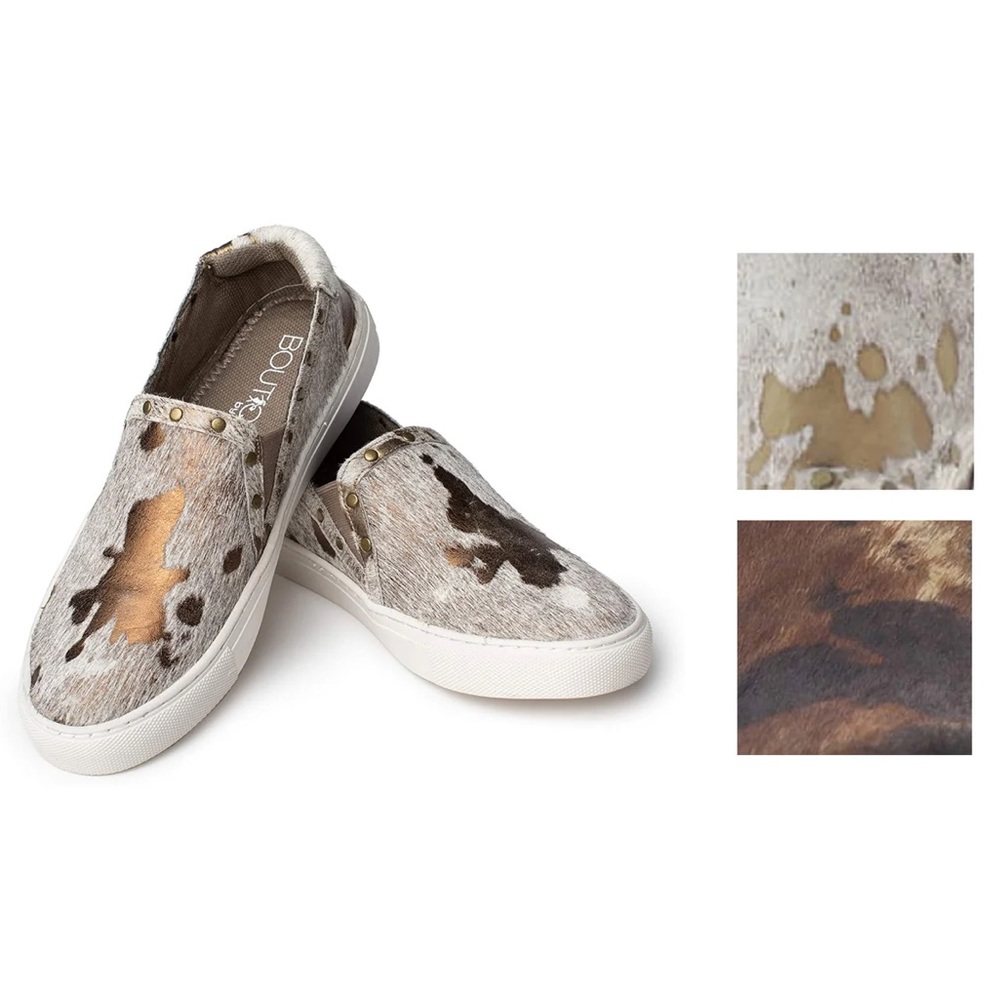 Corkys Boutique Womens Pine Top Hair On Slip On Fashion Sneaker - 👟 Size 11